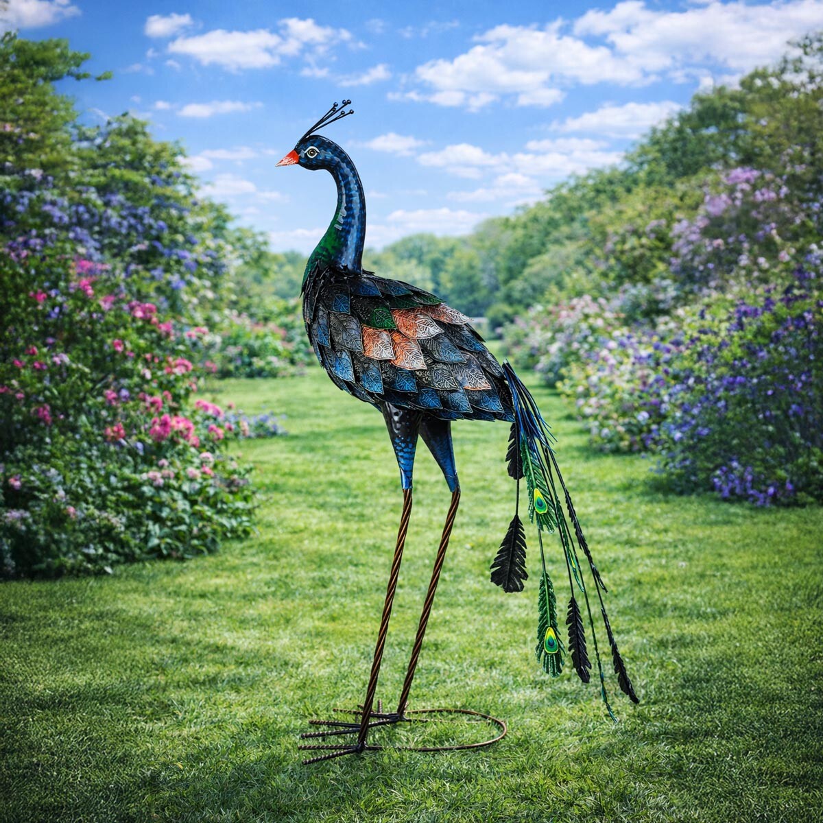 Dekorácia Páv, 78 cm