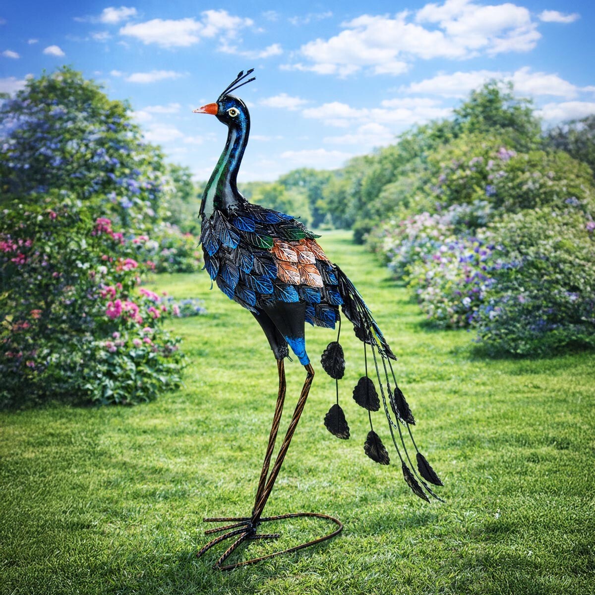 Dekorácia Páv, 57 cm