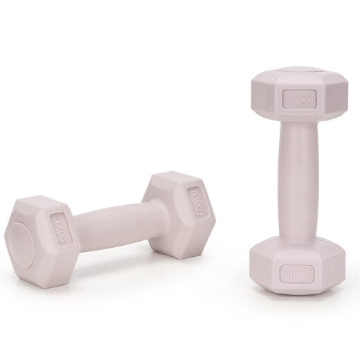 Jednoručné činky - 2 ks - 2x0,5 kg - svetloružové