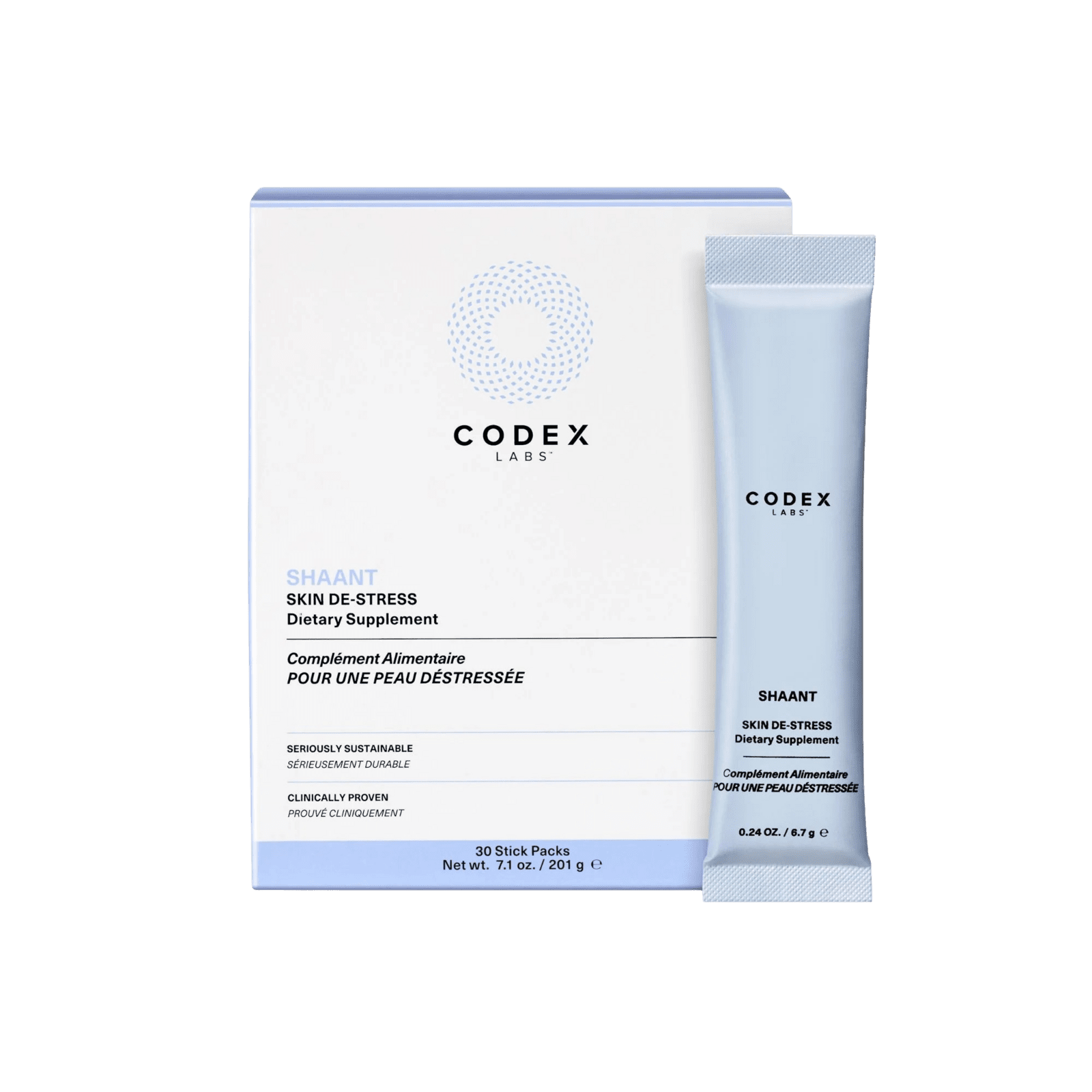 CODEX LABS SHAANT Skin De-Stress Dietary Supplement 30