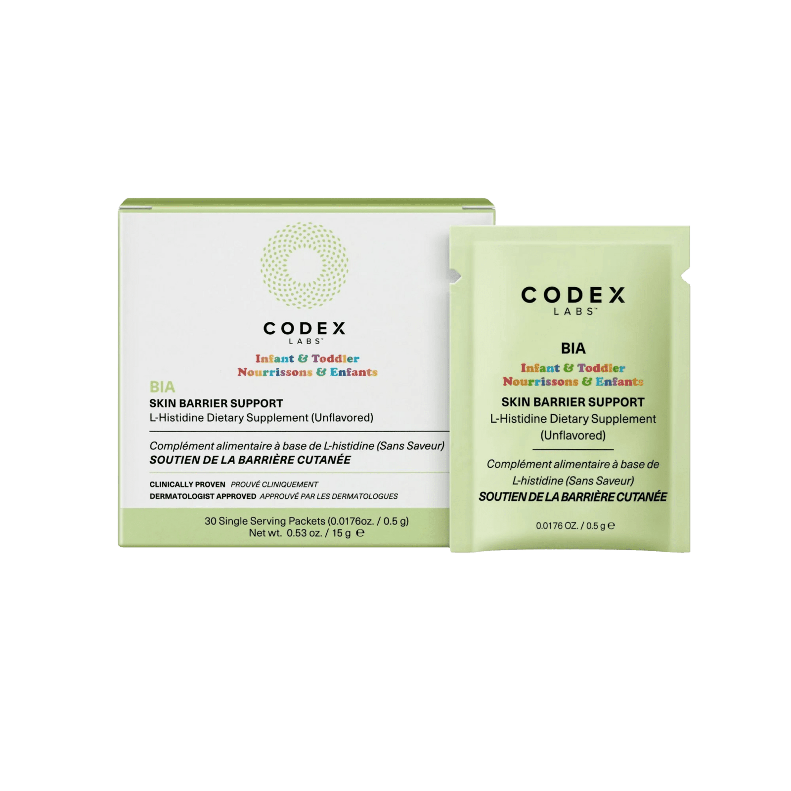 CODEX LABS BIA Infant & Toddler Skin Barrier Support L-Histidine Dietary Supplement 30