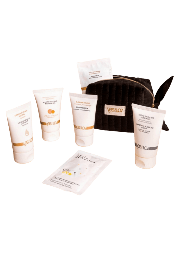 YESFORLOV Očarujúca zamatová sada black