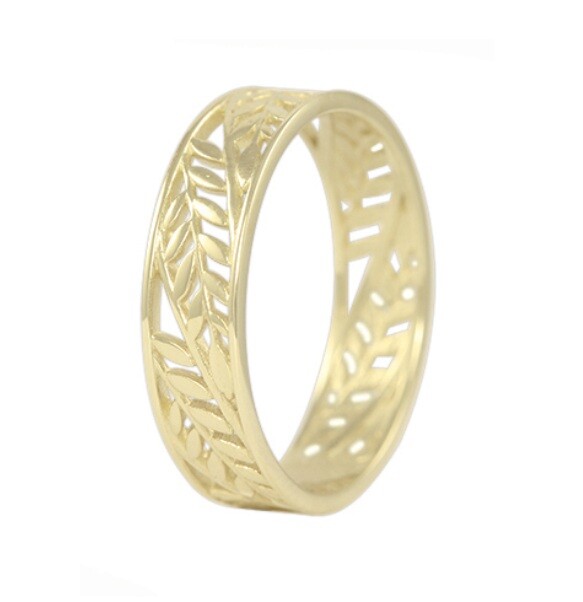Soliter Prsteň zo žltého zlata Vavrínový list 221 001 00678 00 52 mm