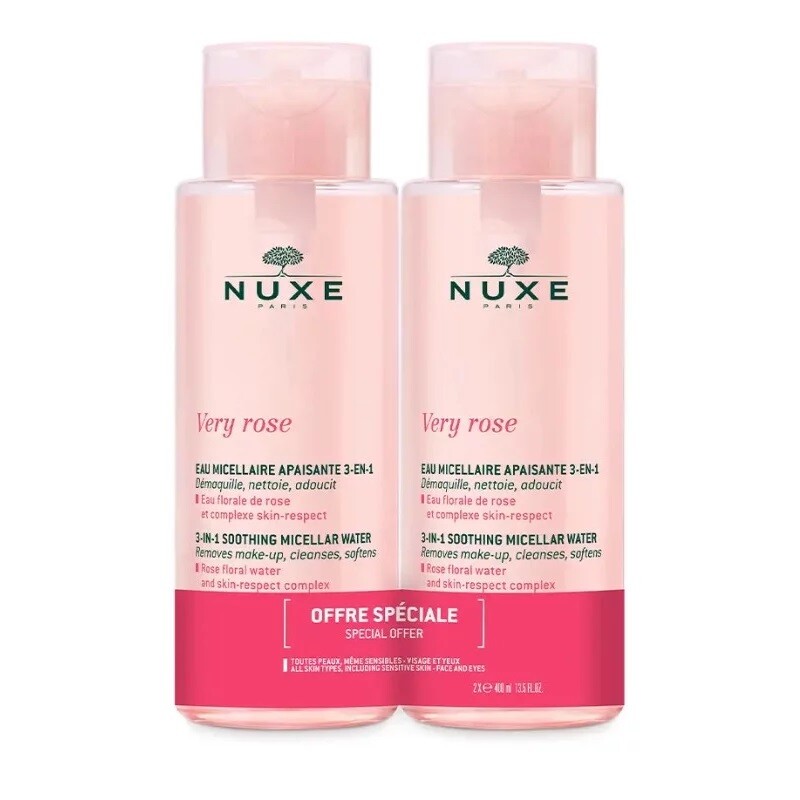 Nuxe Sada upokojujúcich micelárnych vôd Very Rose Soothing Micellar Water