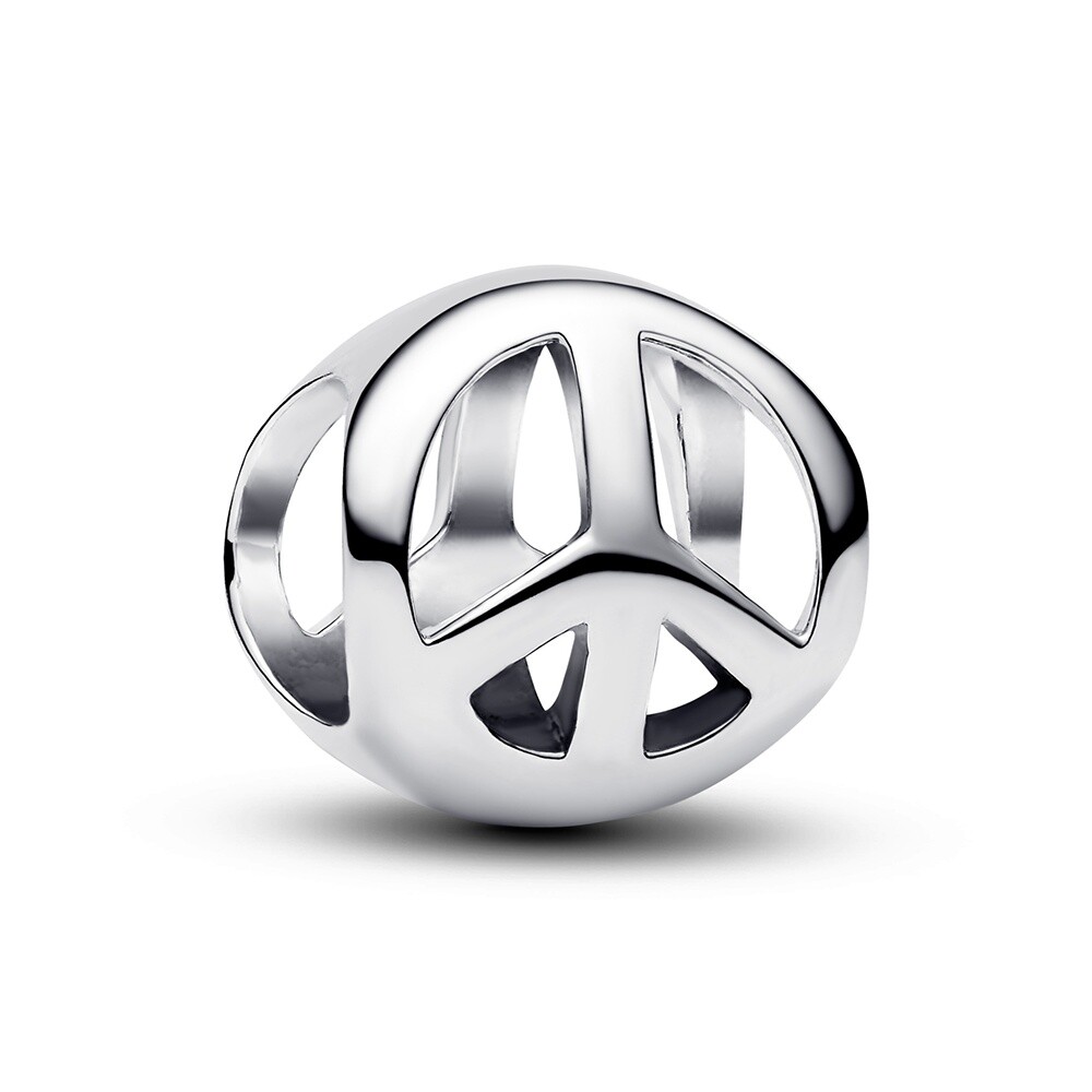 Pandora Strieborná mini korálka Symbol mieru Moments 794512C00