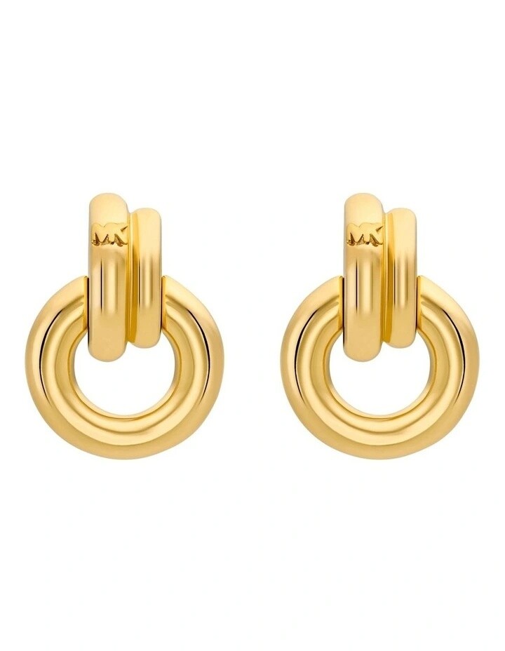 Michael Kors Slušivé pozlátené visiace náušnice MKJ8531710