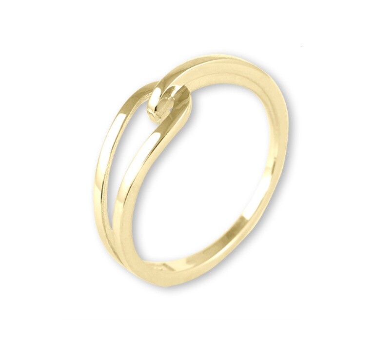 Soliter Dámsky prepletaný prsteň zo žltého zlata 221 001 00672 00 61 mm