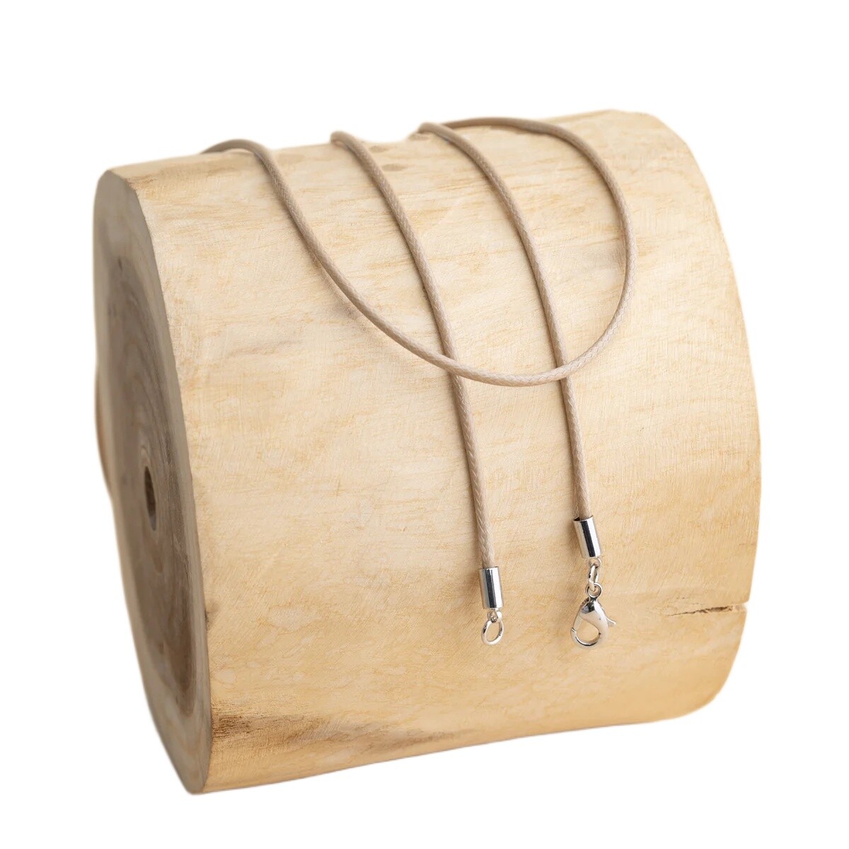 MUMMY BELL Dlhá béžová zapletaná šnúrka 114 cm