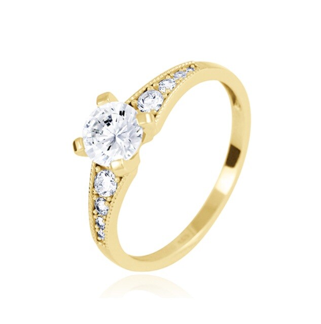 Soliter Nadčasový zásnubný prsteň zo žltého zlata 229 001 00829 00 60 mm