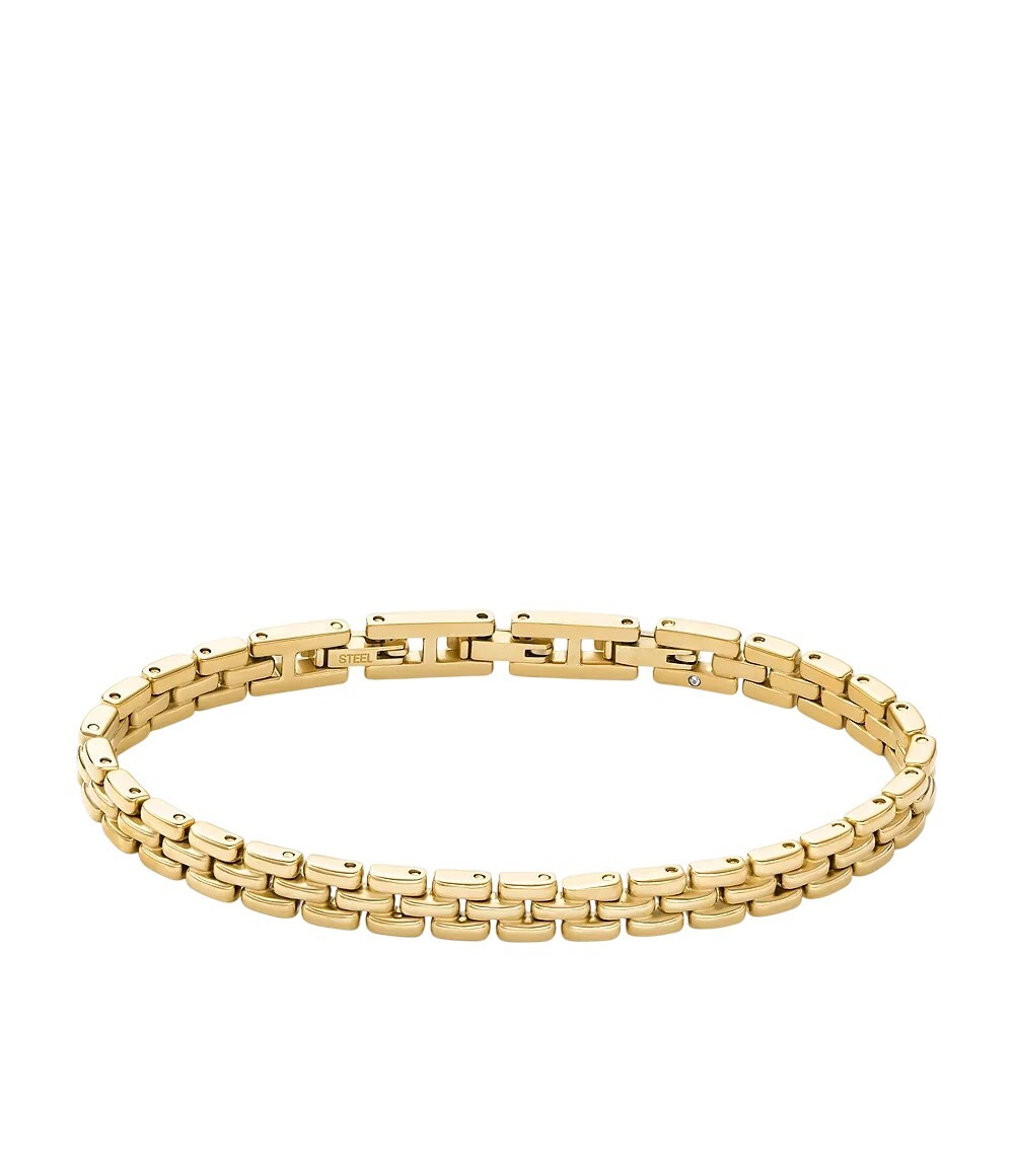 Fossil Štýlový pozlátený náramok z ocele JF04901710