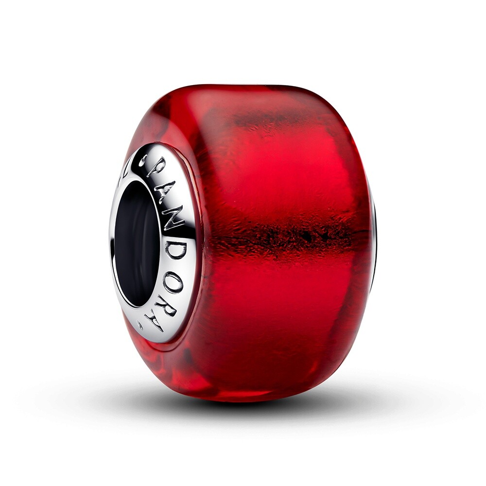 Pandora Krásna korálka z červeného muranského skla Moments 794425C00
