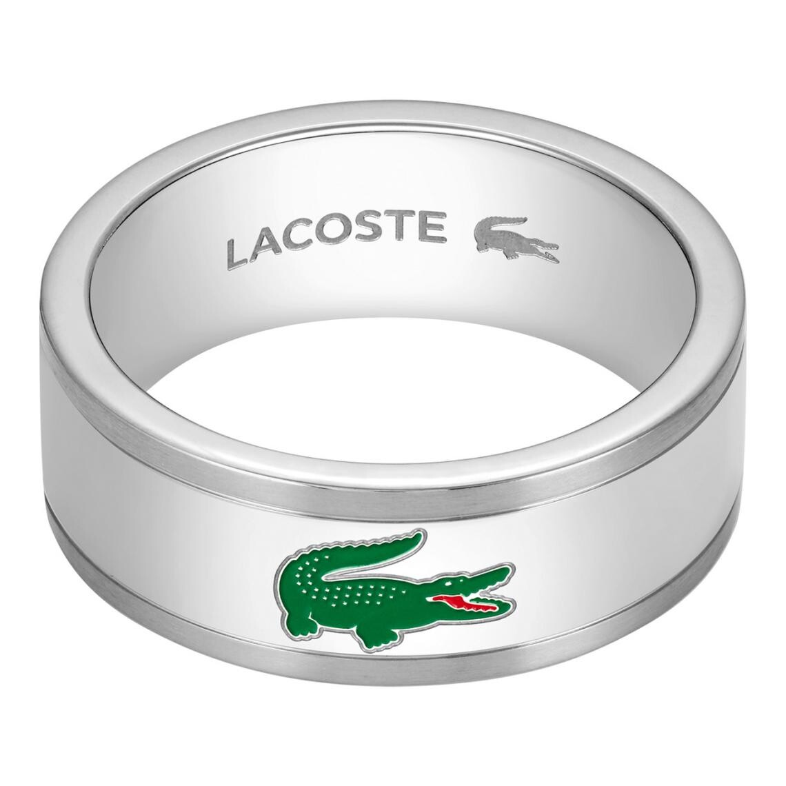 Lacoste Oceľový prsteň pre mužov Arthor 2040495 62 mm