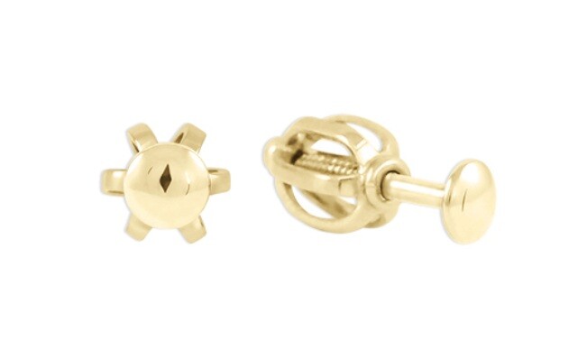 Soliter Minimalistické kôstky zo žltého zlata 231 001 00283 00