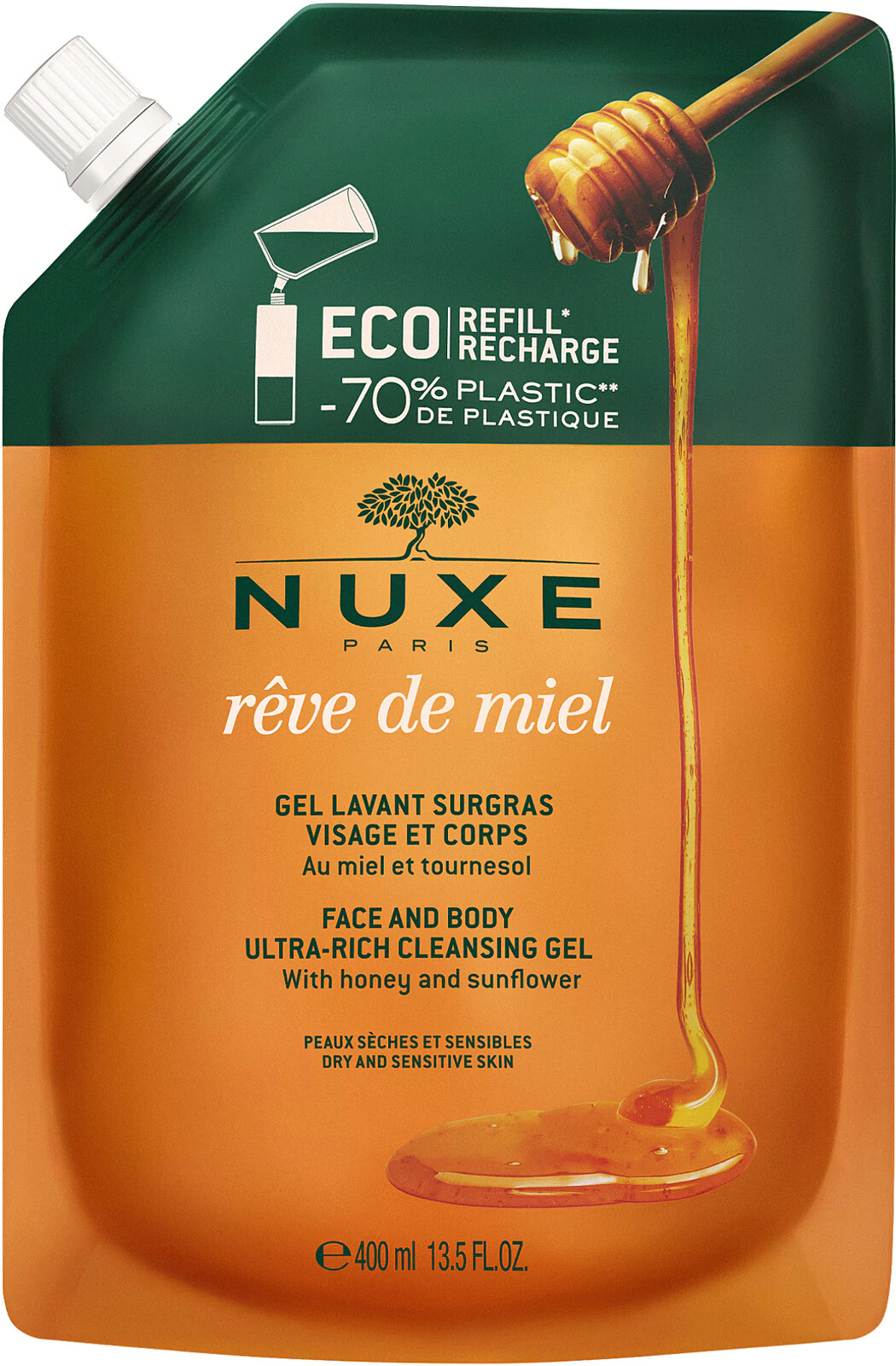 Nuxe Náplň do sprchového gélu Ultra-Rich Cleansing Gél Refill 400 ml