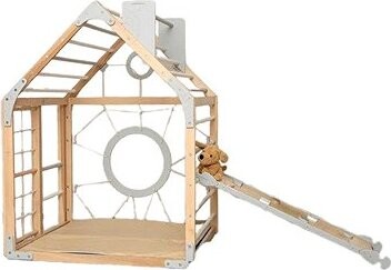 Piccolino Montessori Domček Home color so šmykľavkou, rampou a doplnkami