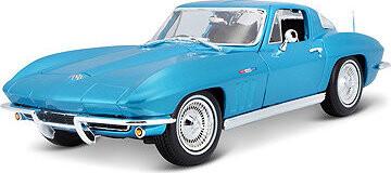Maisto Chevrolet Corvette 1965 1:18 světle modrá metalíza