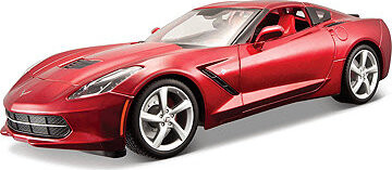 Maisto Corvette Stingray 2014 1:18 červená metalíza