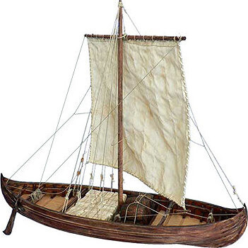 Dušek Vikingská loď Knarr 1:35 kit