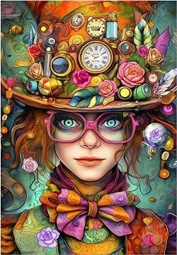 BLUEBIRD Puzzle dievča Šialené rekvizity 1000 dielikov