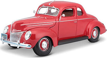 Maisto Ford Deluxe Coupe 1939 1:18 červená