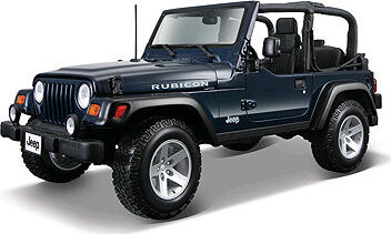 Maisto Jeep Wrangler Rubicon 1:18 modrá metalíza