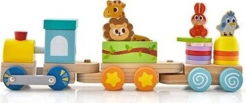 Costway Stohovací vláček s figurakama - Zvířátka