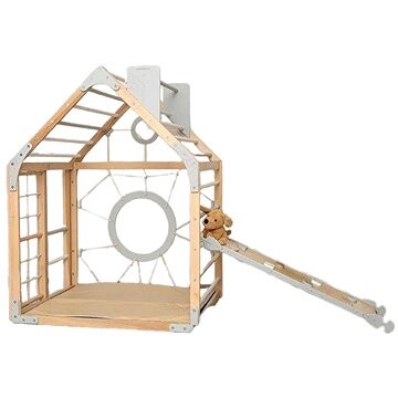 Piccolino Montessori Domček Home color so šmýkačkou a rampou