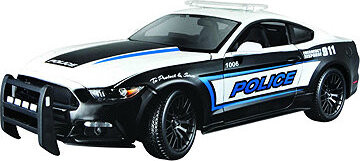 Maisto Ford Mustang GT 2015 1:18 černo-bílá