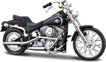 Maisto Harley-Davidson FXST Softail 1984 1:18 matně černá