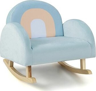 Costway Houpací křeslo Rocker, modré