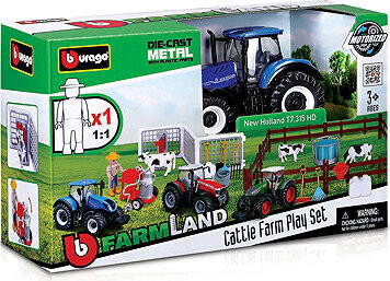 Bburago Farm kravská farma s traktorom