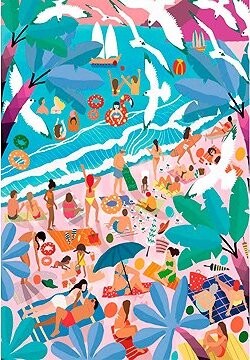 CLEMENTONI Puzzle Nedeľa na pláži 1000 dielikov