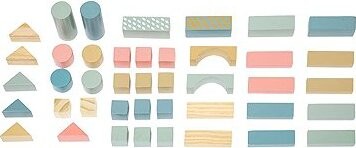 Atmosphera Sada dřevěných hracích kostiček 50 kusů