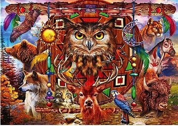 BLUEBIRD Puzzle Zvierací totem 4000 dielikov