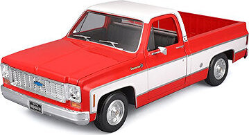 Maisto Chevrolet C10 Cheyenne Super 1:18 1974 červená