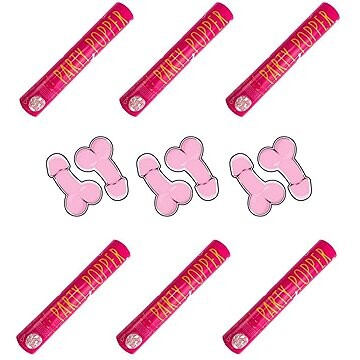 FOLAT Sada konfety 28 cm penis, rozlučka se svobodou, 6 ks