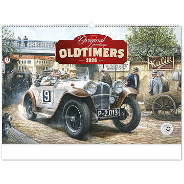 NOTIQUE Oldtimers – Václav Zapadlík 2026, 64 × 42 cm
