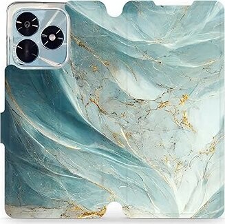 Mobiwear Flip puzdro pre Honor X5c Plus zelenkavý mramor