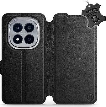 Mobiwear Kožené flip puzdro pre Xiaomi Redmi Note 15 Pro 5G čierne
