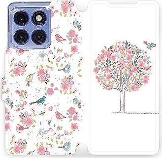 Mobiwear Flip knižkové pre Motorola Edge 60 Pro – Strom