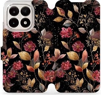 Mobiwear Flip puzdro pre Xiaomi 15T zlatisté lístky