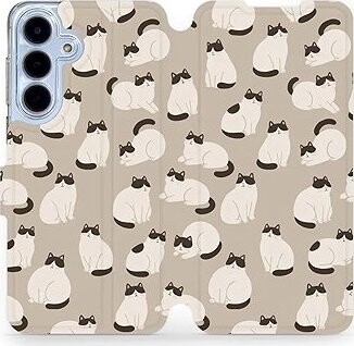 Mobiwear Flip puzdro pre Samsung Galaxy S25 FE mačky