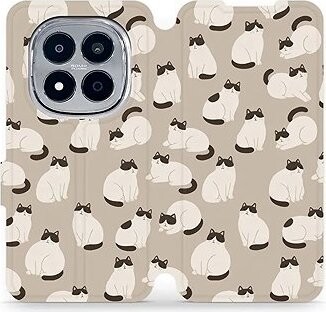 Mobiwear Flip puzdro pre Xiaomi Redmi Note 15 Pro+ 5G mačky