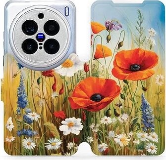 Mobiwear flip knižkové pre Vivo X200 Pro – Letná lúka