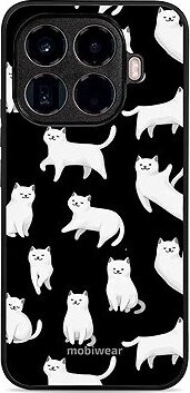 Mobiwear Glossy lesklé puzdro na Xiaomi 15T Pro biele mačičky