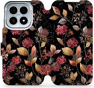 Mobiwear Flip puzdro pre Xiaomi 17 zlatisté lístky