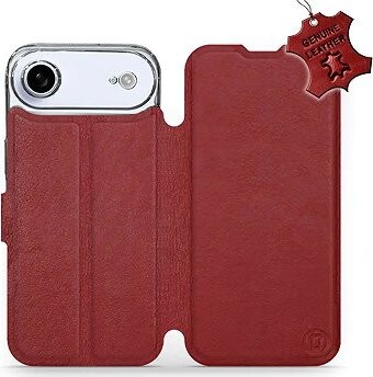 Mobiwear Kožené flip puzdro pre Apple iPhone Air červené