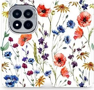 Mobiwear Flip puzdro pre Xiaomi Redmi Note 15 Pro+ 5G kvet