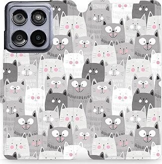 Mobiwear flip knižkové pre Motorola Edge 60 Fusion – Mačičky