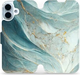 Mobiwear Flip puzdro pre Apple iPhone 17 zelenkavý mramor